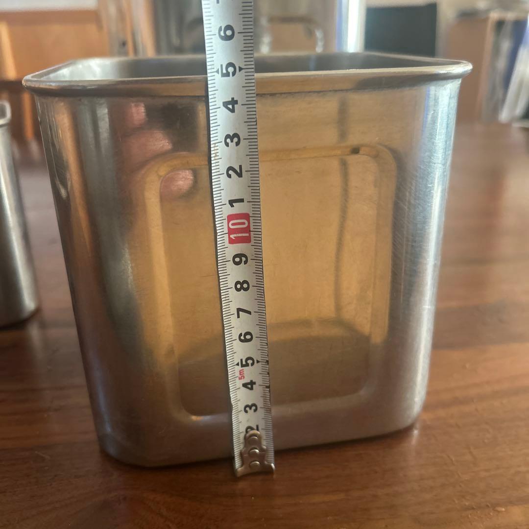 キッチン角ポット　5個セット 24.5㎝20㎝17㎝15.5㎝12.5㎝