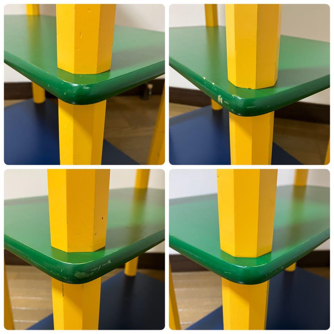 【貴重・昭和レトロ】ピエール・サラのペンシルシェルフ♡えんぴつ3段ラック♡棚