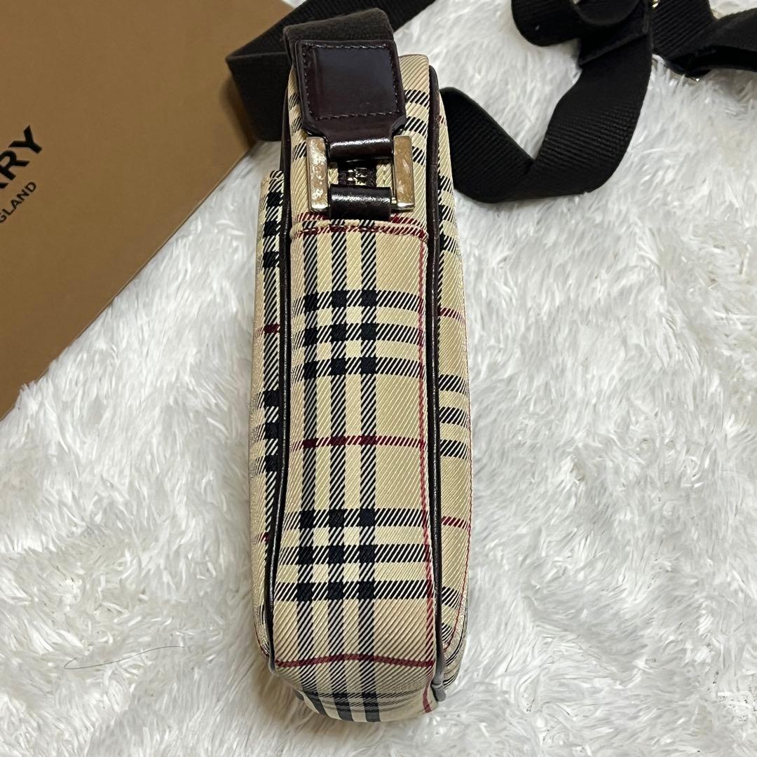 Burberry バーバリー　ショルダーバッグ　ノバチェック　ベージュ　金具