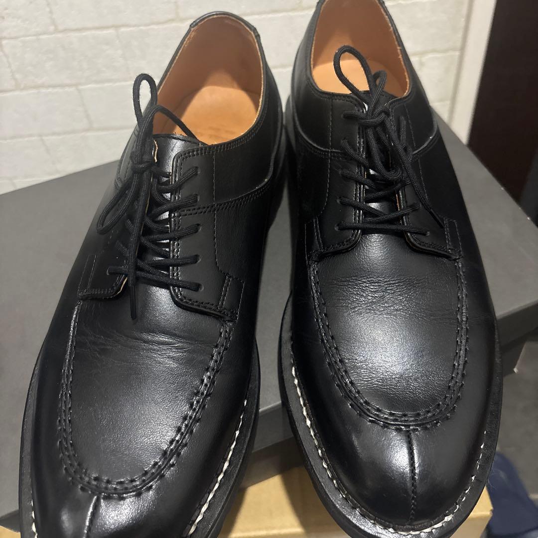 美品 エゴトリッピング DERBIMOD レザーシューズ サイズ9 ブラック