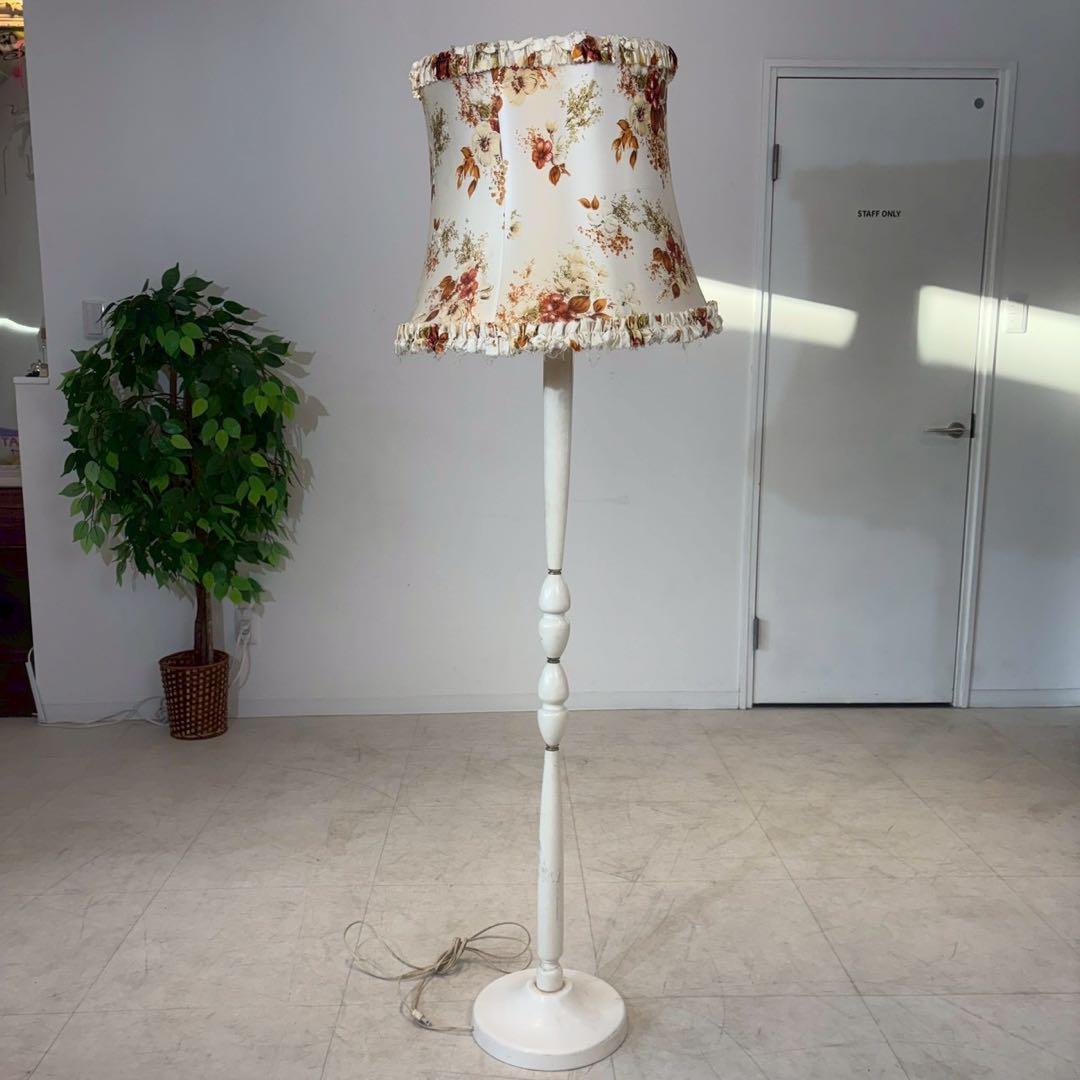 イギリス アンティーク 家具 フロアスタンド フロアランプ 照明 店舗什器 木製