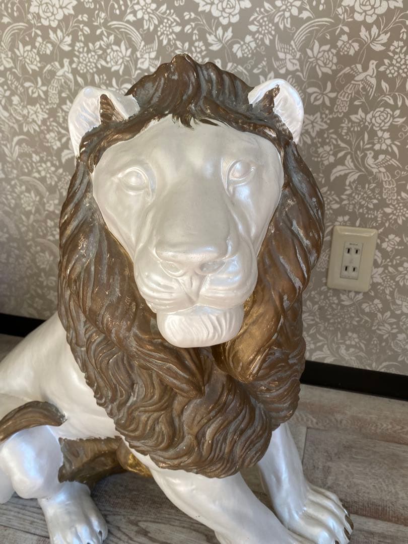 陶器 動物 ライオン 置物 イタリア製