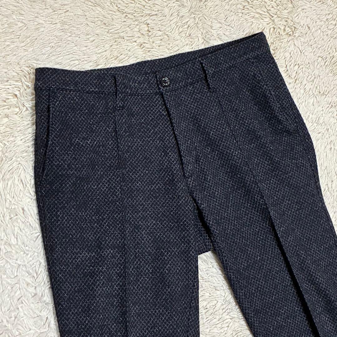 G-Stage 【秋冬】 紺 格子柄 トラベル アンコン ジャケット パンツ