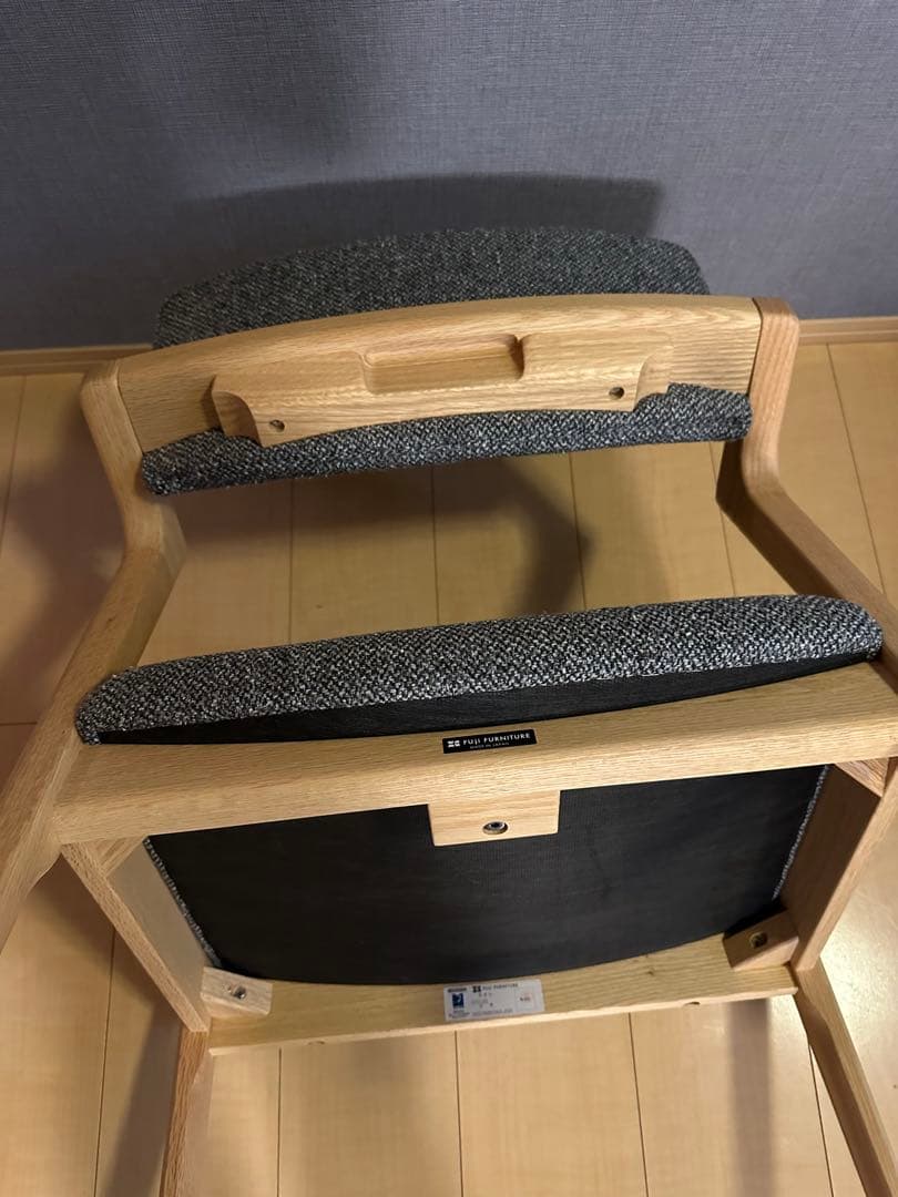 FUji FURNITURE koti アームレスチェア　グレー　オーク