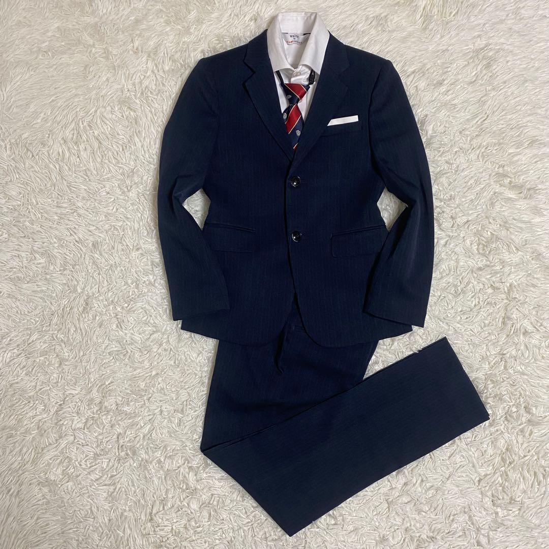 極美品✨ワルツバイビームスデザイン　フォーマルスーツ 4点セット　140cm 紺