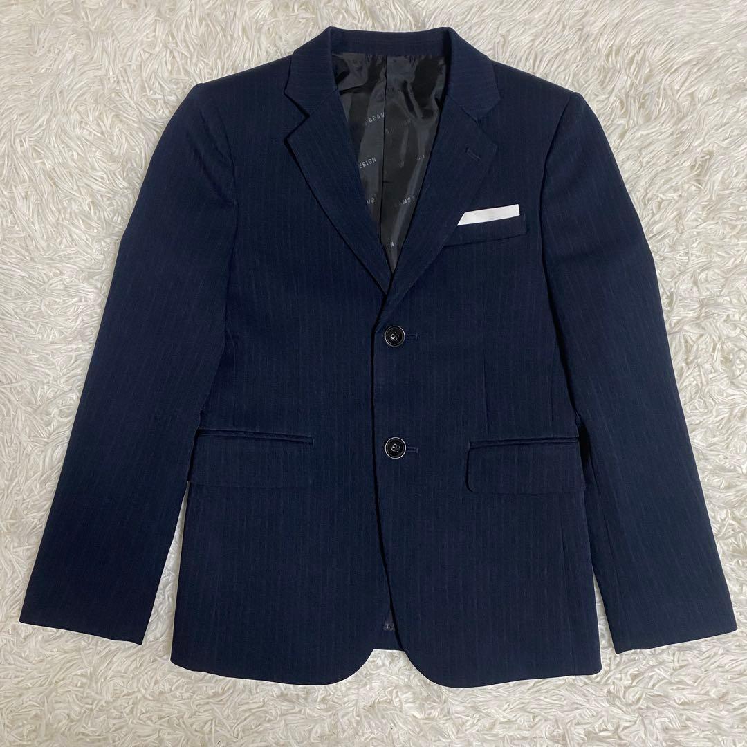極美品✨ワルツバイビームスデザイン　フォーマルスーツ 4点セット　140cm 紺