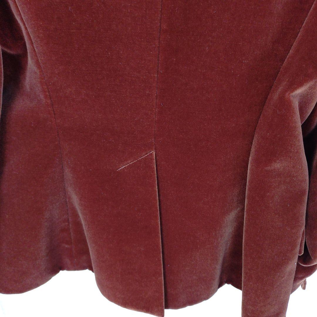 HERMÈS テーラードジャケット 40 バーガンディ
