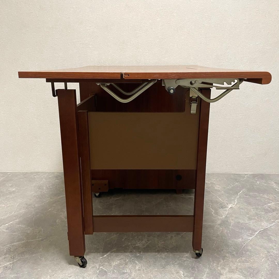 ジャノメ ハンディーキャスターデラックスCB ミシン 収納テーブル　スツール付