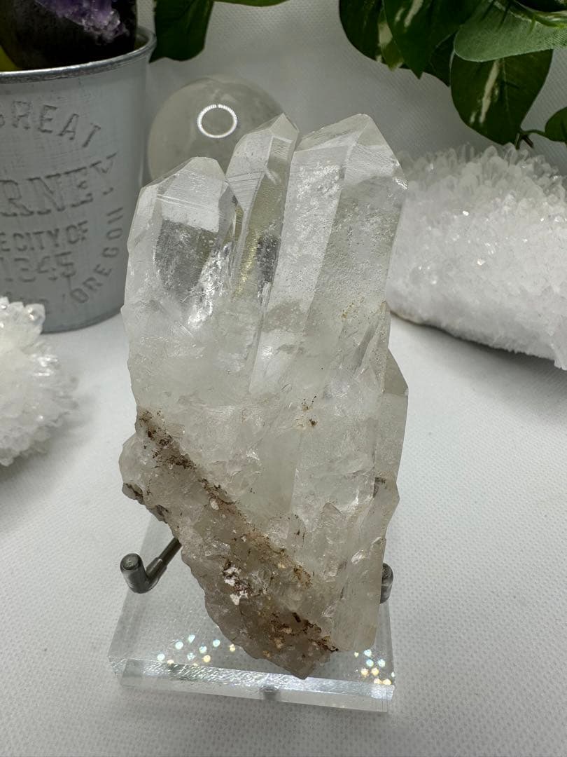 ヒマラヤ産水晶ポイントNo.10100 虹