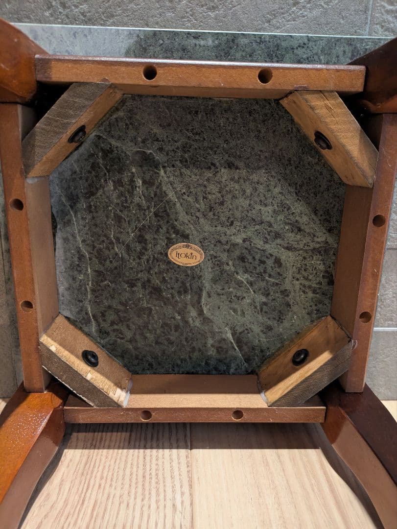 【Itokin】大理石 サイドテーブル 花台 コンソール テーブル アンティーク