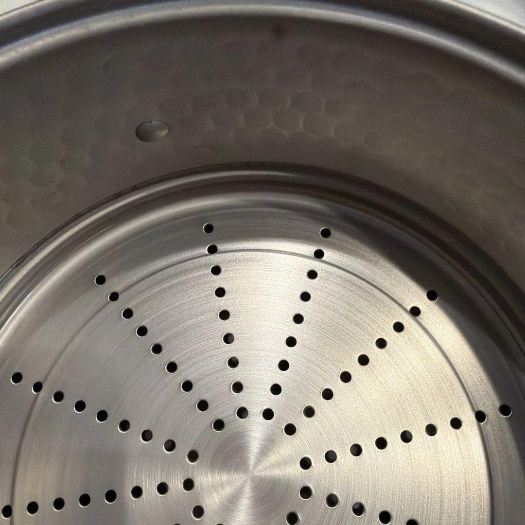 ステンレススチール 蒸し器 両側ハンドルVシリーズ18-8