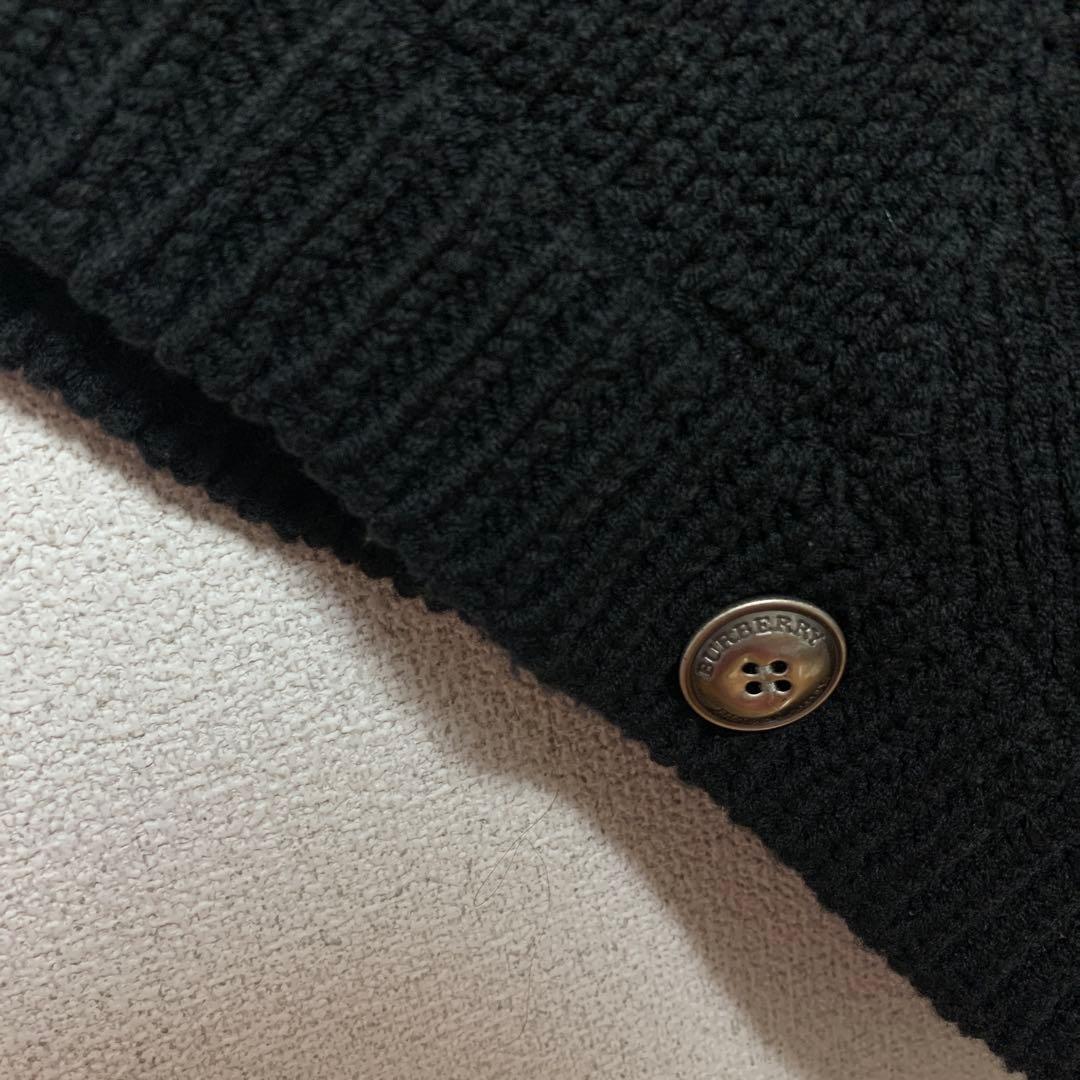 バーバリーロンドンブルーレーベル ポンチョ 三陽商会 ブラック 体型カバー 高級