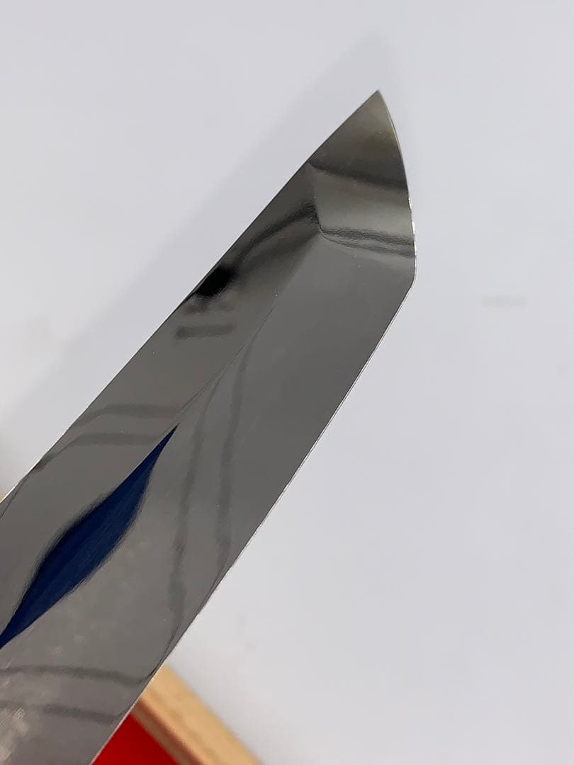 新品　池田辰夫「堺一文字忠國 本焼 柳刃包丁（無銘・鏡面仕上げ）