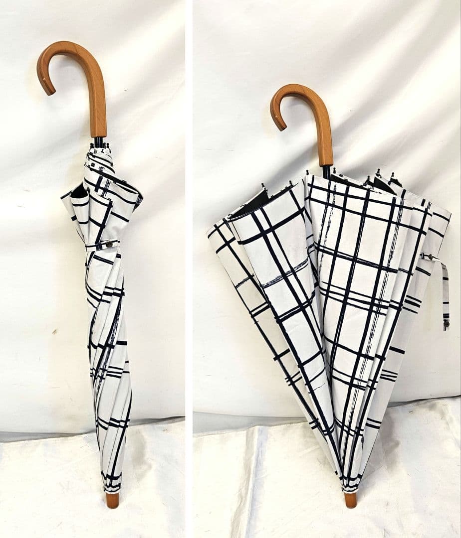 SUNBARRIER 100　サンバリア　日傘　折りたたみ傘　チェック柄