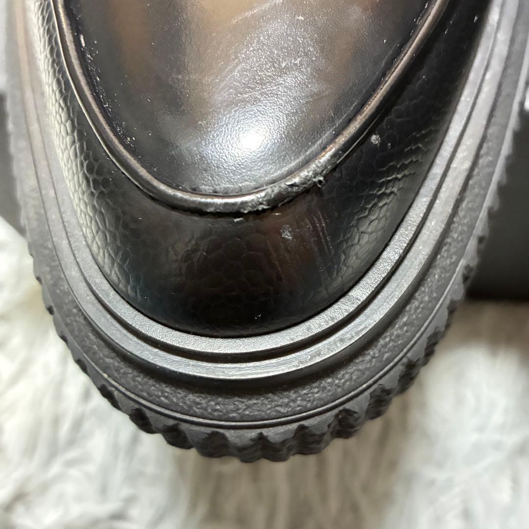 【美品】dunhill 本革 ベルクロ BLACK〈定価146,300円〉