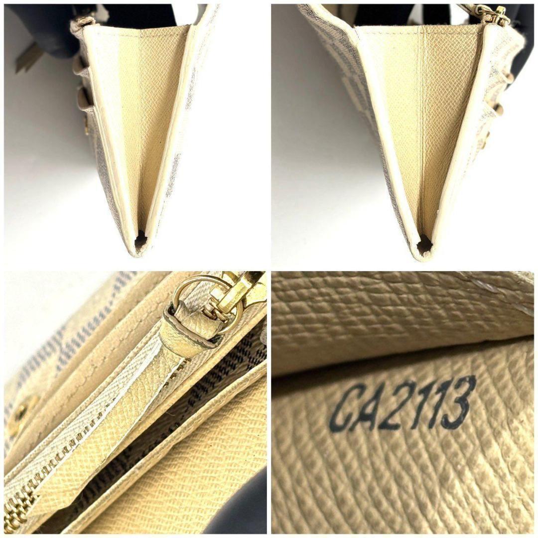 花*※様 ルイヴィトン　長財布 ポルトフォイユ エミリー ダミエ アズール チェ