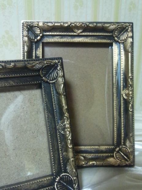 ２個セット☆ クラシカル フォトフレーム ＊ブラック ゴールド b