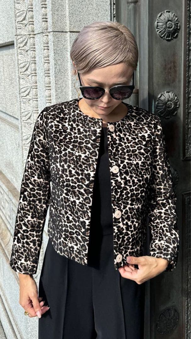 ジェンヌ　大人レオパードジャケット