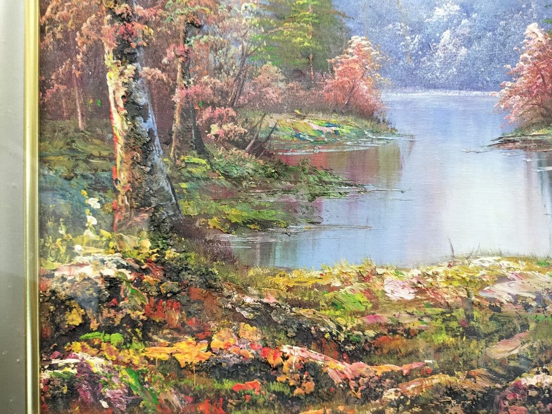 油彩画 F12サイズ 額縁 FRANKLIN