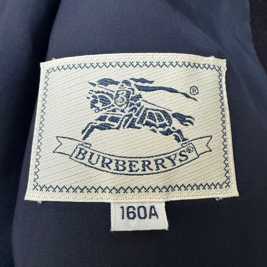 美品☆BURBERRY バーバリー フーデットコート ノバチェック ネイビー