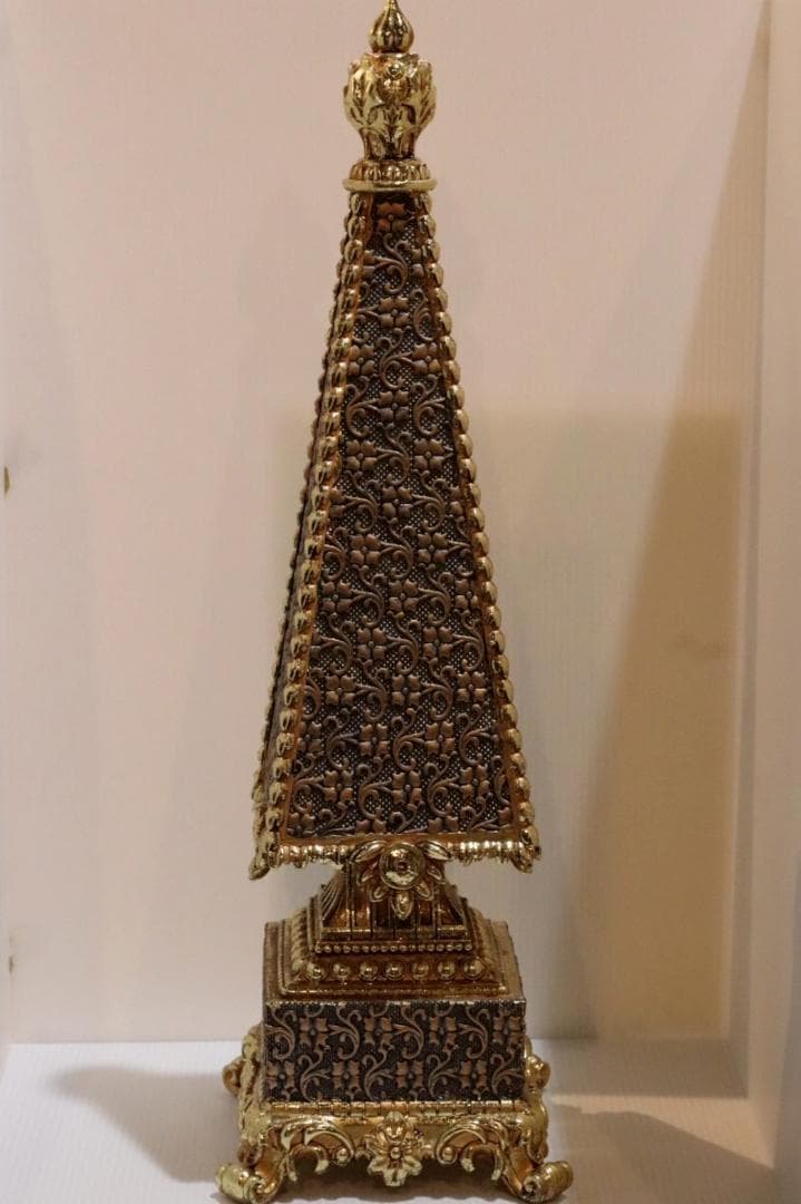 ツリーオブジェ　ブルーゴールド