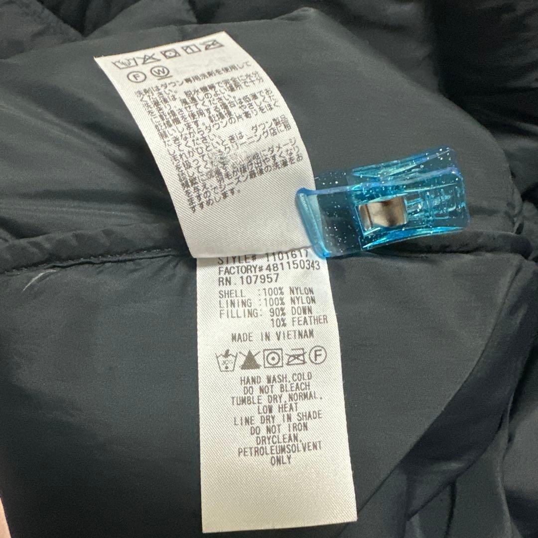 160 モンベル　ブラック ダウンジャケット フード付き