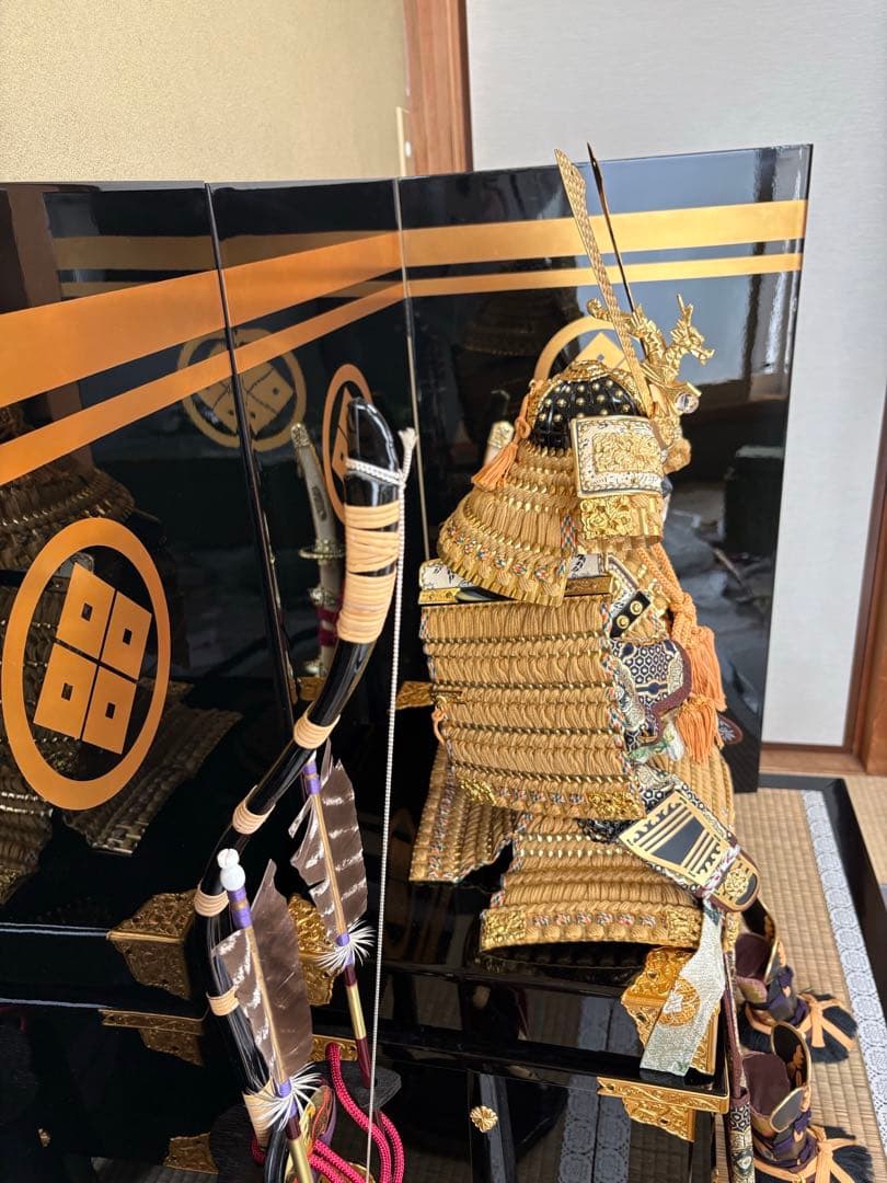 美品 鈴甲子雄山作 五月人形 1式