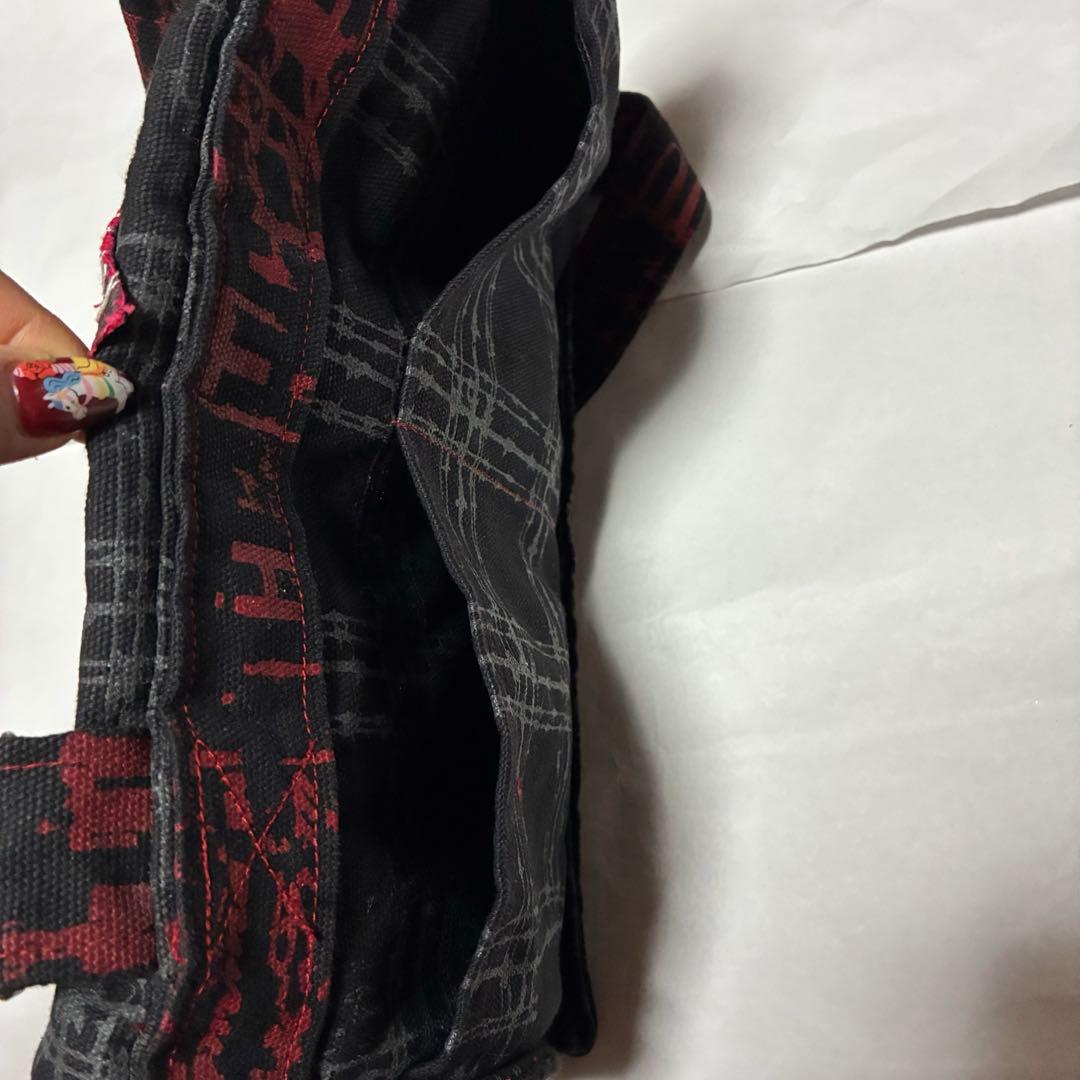 専用h.NAOTO パンク　ロック　ショルダーバッグ　赤　黒　レッド　ブラ
