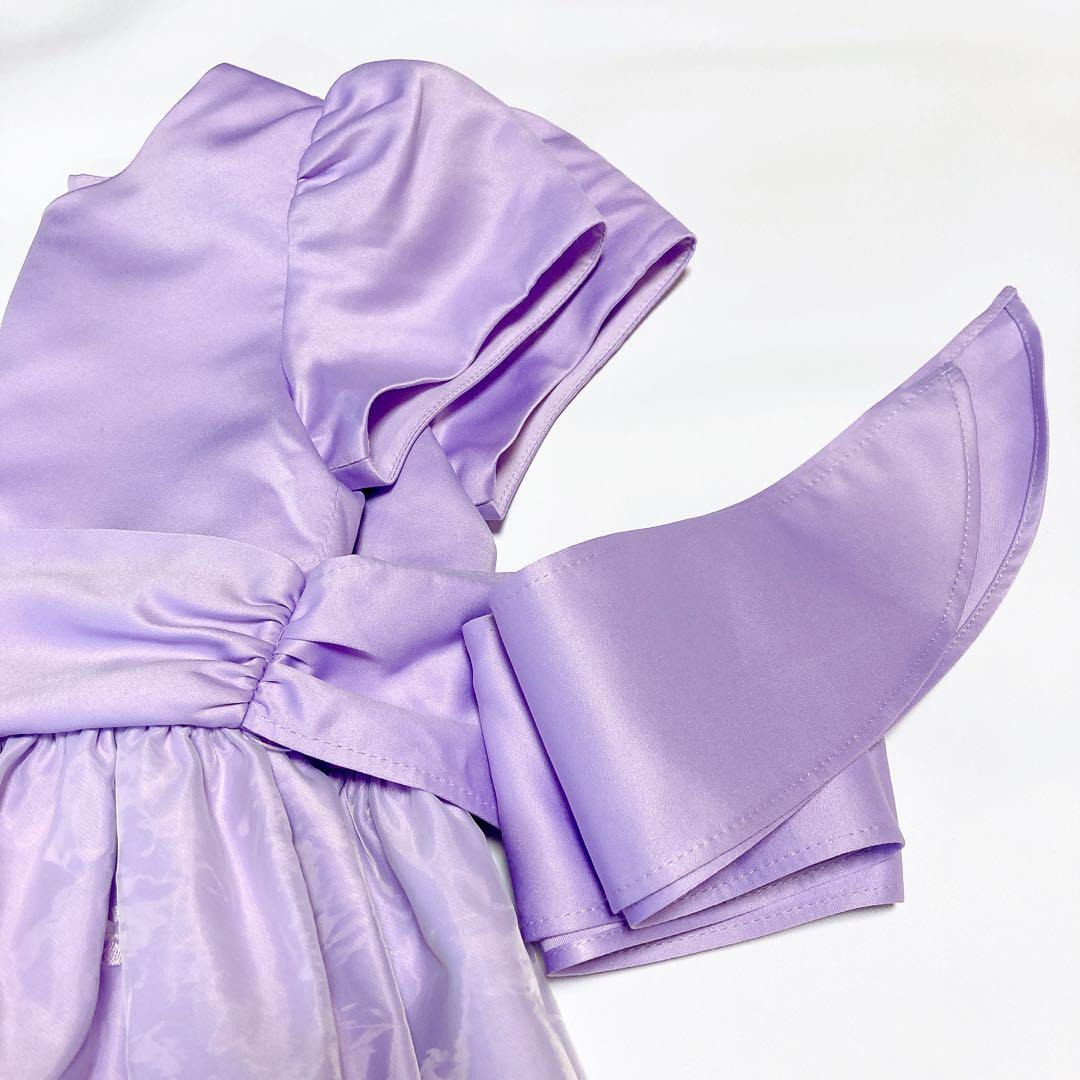 ラベンダー 刺繍 120 セレモニー 入学 卒園 発表会 フォーマル