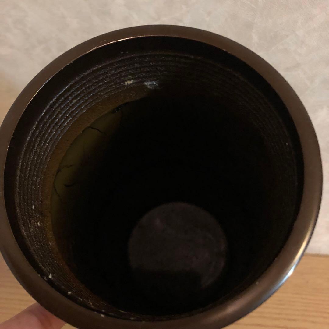 嵯峨御流 竹型 寸胴　花器