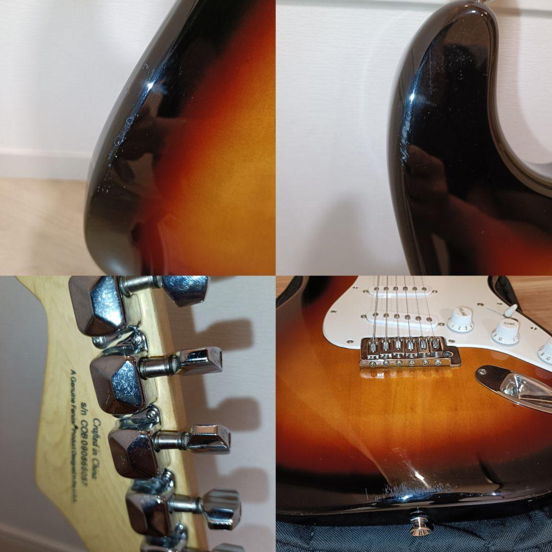 【メンテ済み】スクワイヤー ストラトキャスター エレキギター 本体 サンバースト