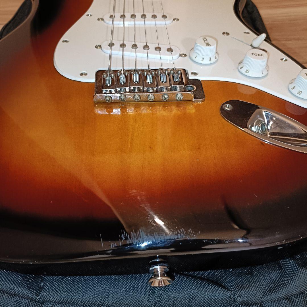 【メンテ済み】スクワイヤー ストラトキャスター エレキギター 本体 サンバースト