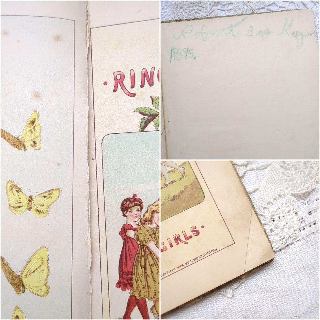 超稀少1885アンティーク絵本 初版本 洋書古書 児童書 ヴィクトリアン