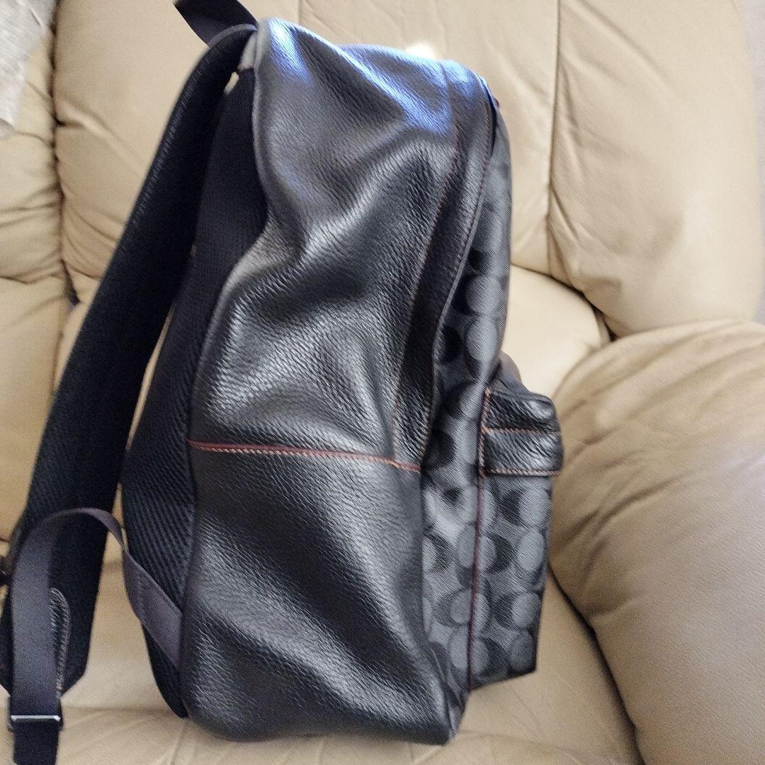値下　コーチ　キースヘリング　コラボ　リュック　ロボット　COACH 黒