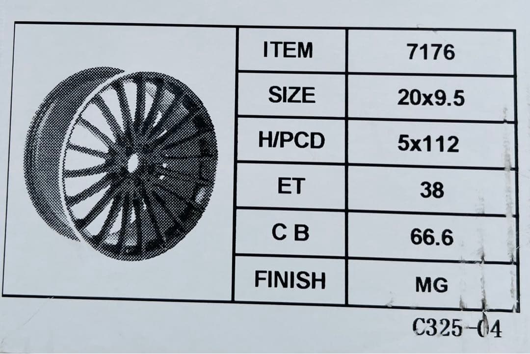 ベンツ S500 AMG W223用 20インチホイール　Sクラス等 新品　02