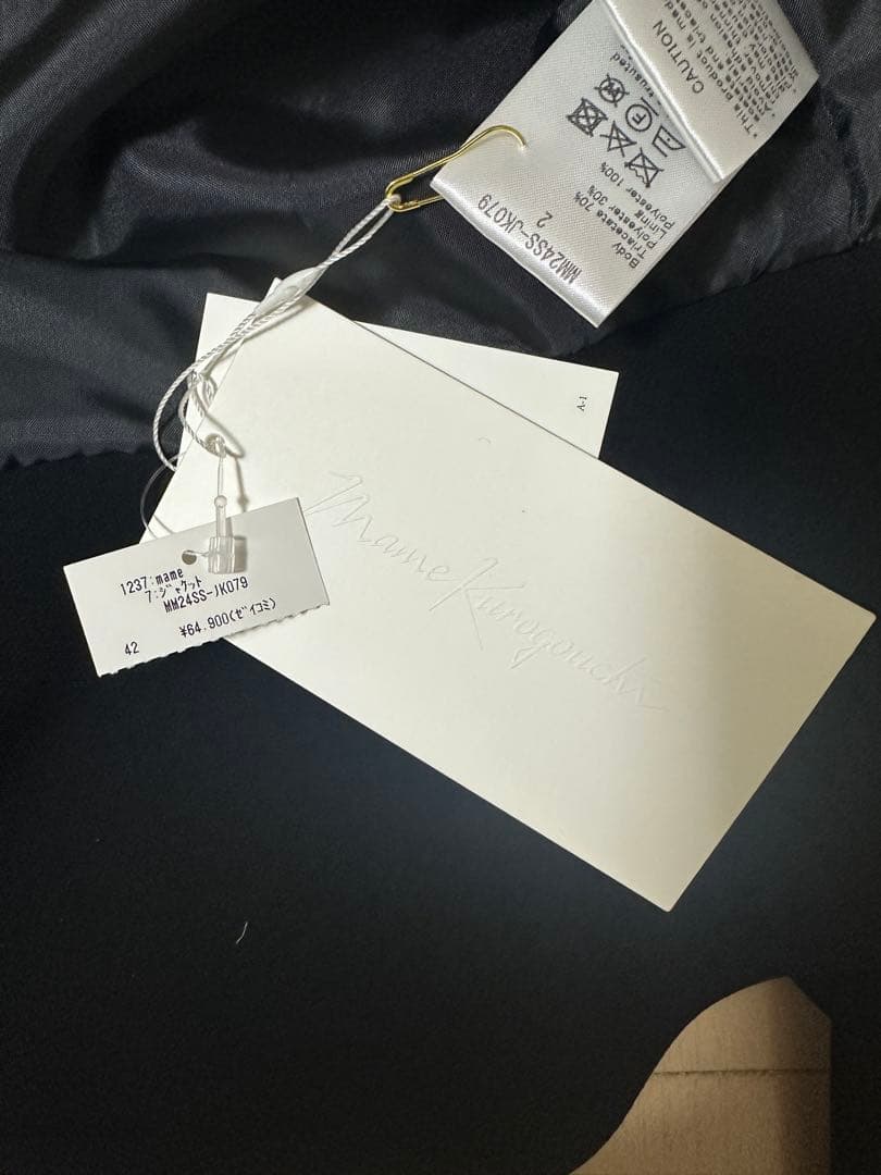 ジャケット・アウター Triacetate Polyester Collarless Jacket