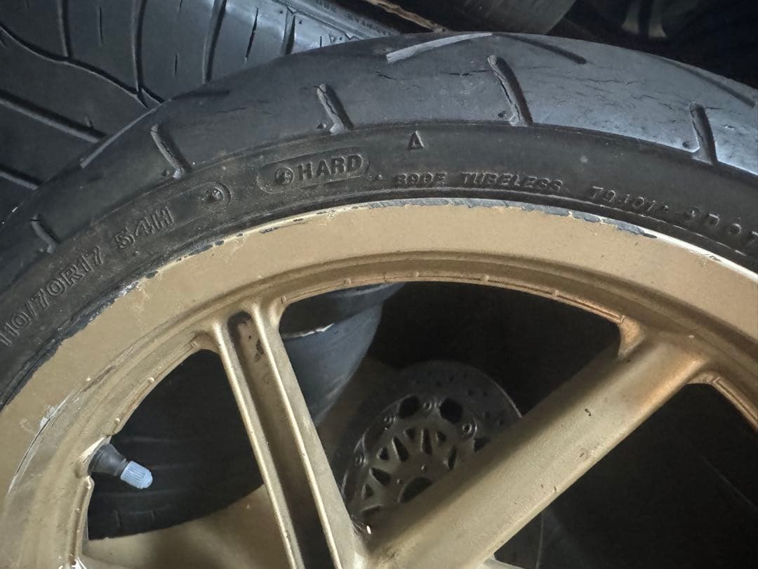 NSR250R 純正 マグテックホイール フロント　 ゴールド 5本スポーク