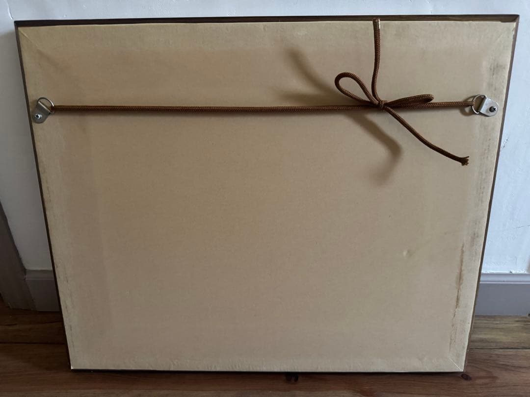 【Laura Ashley】ブラウン木製壁掛け鏡 ミラー アンティーク