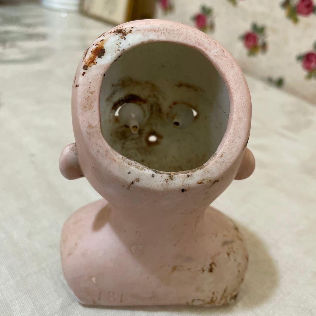 677イギリス買い付ビスクドールヘッド 小型 2個セット、ドイツ