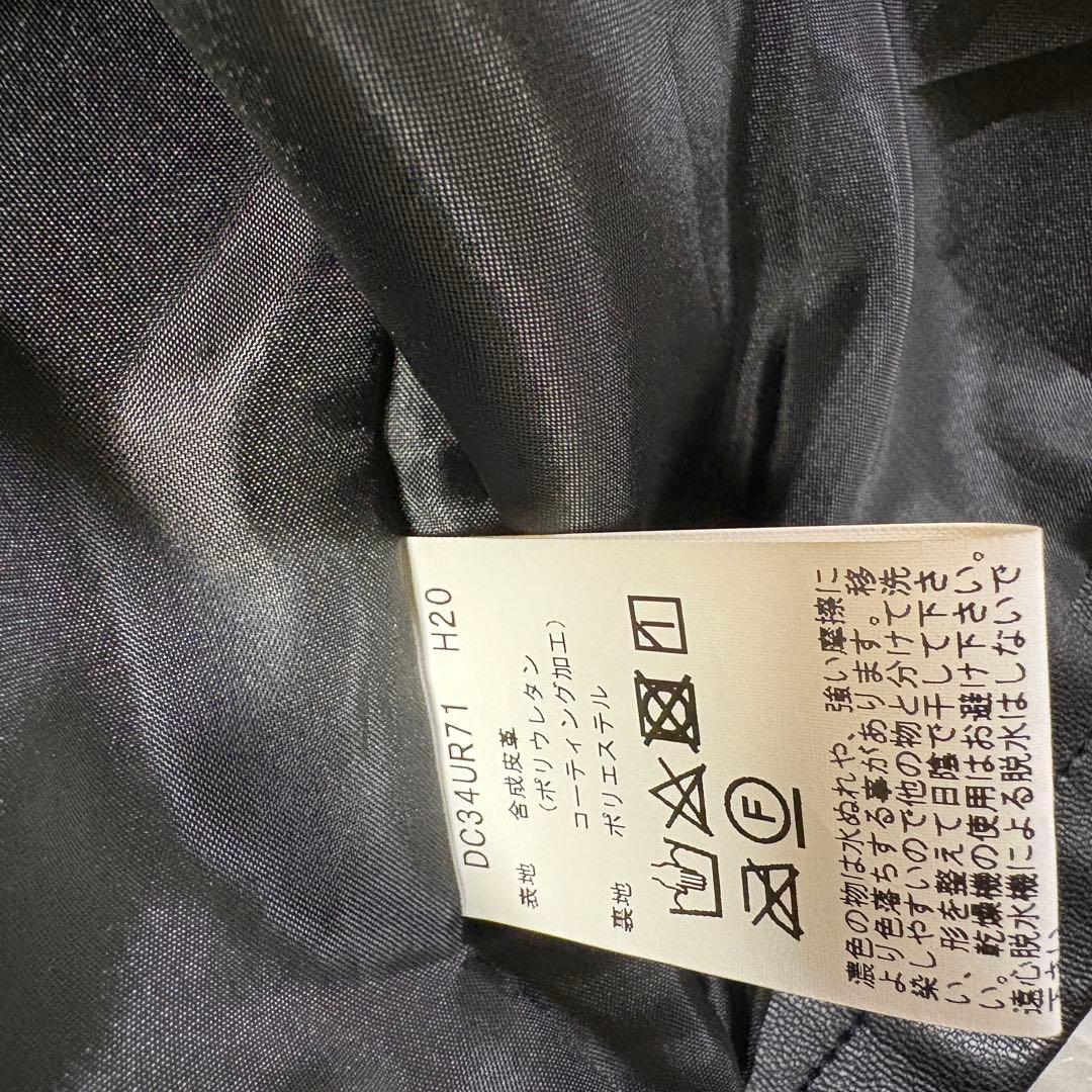 新品未使用 agnès b. アニエスベー 黒レザージャケット 12 ans