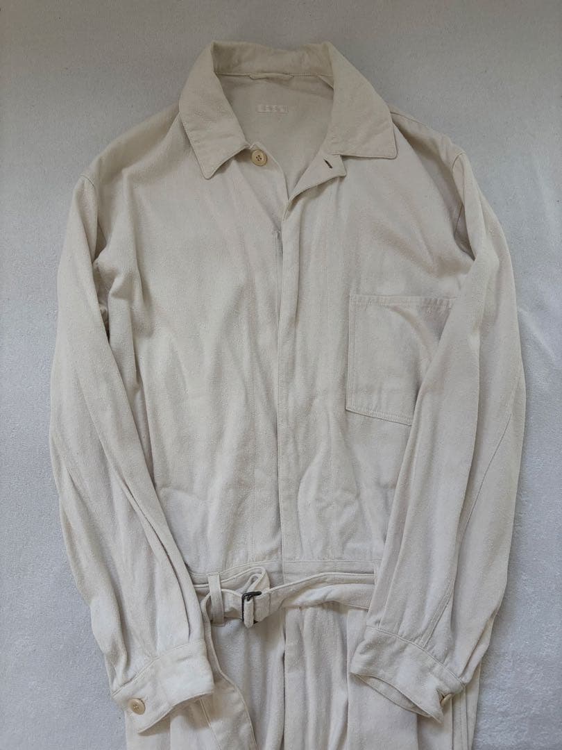 comoliシルクネップオールインワン　エクリュ　2