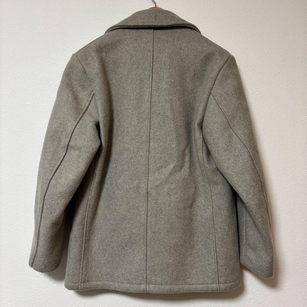 Schott ショット ピーコート シングル キルティング裏地 グレー USA製