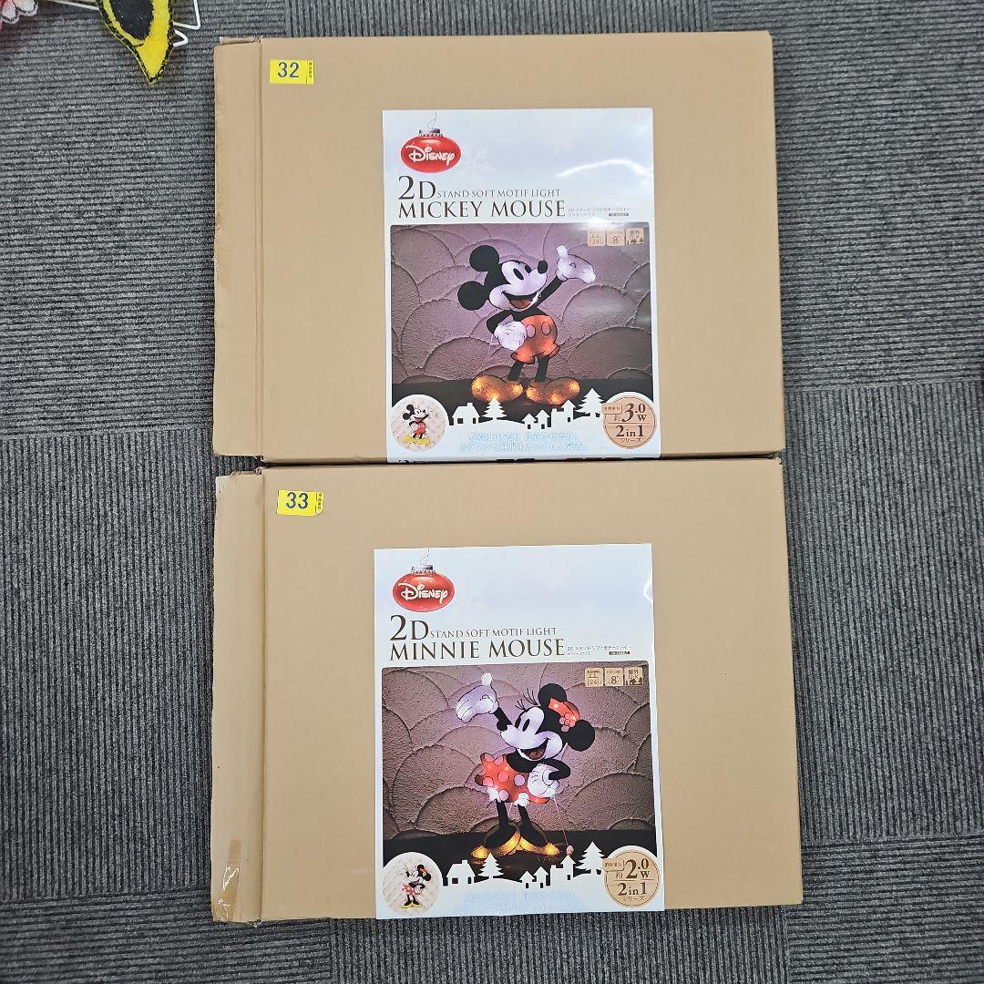 2D スタンドソフトモチーフライト ミッキーマウス ミニーマウス 廃盤