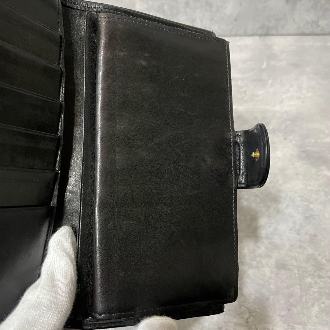 CHANEL ピコローレ ワイルドステッチ 長財布 がま口 レザー ウォレット