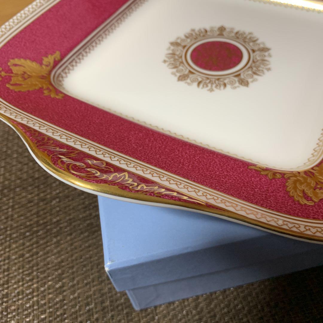 ウェッジウッド コロンビア　パウダールビー　bbスクエアプレート