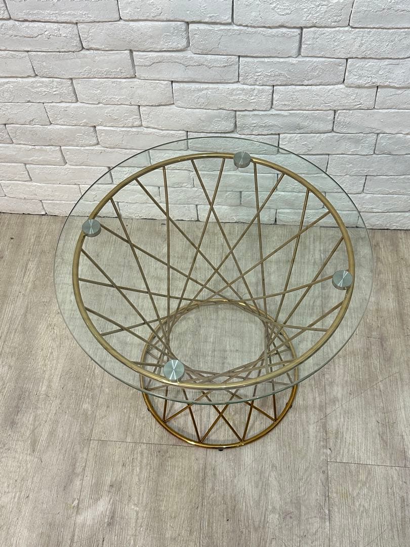 【東京23区配送無料】定価4万円　フランフラン　サイドテーブル　ガラス　センター