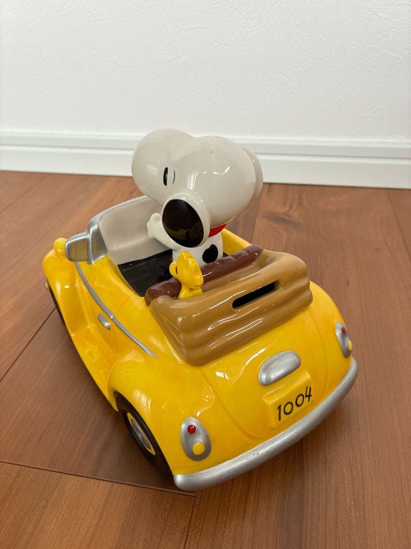 スヌーピーカーバンク KS1183 Bイエロー　陶器製