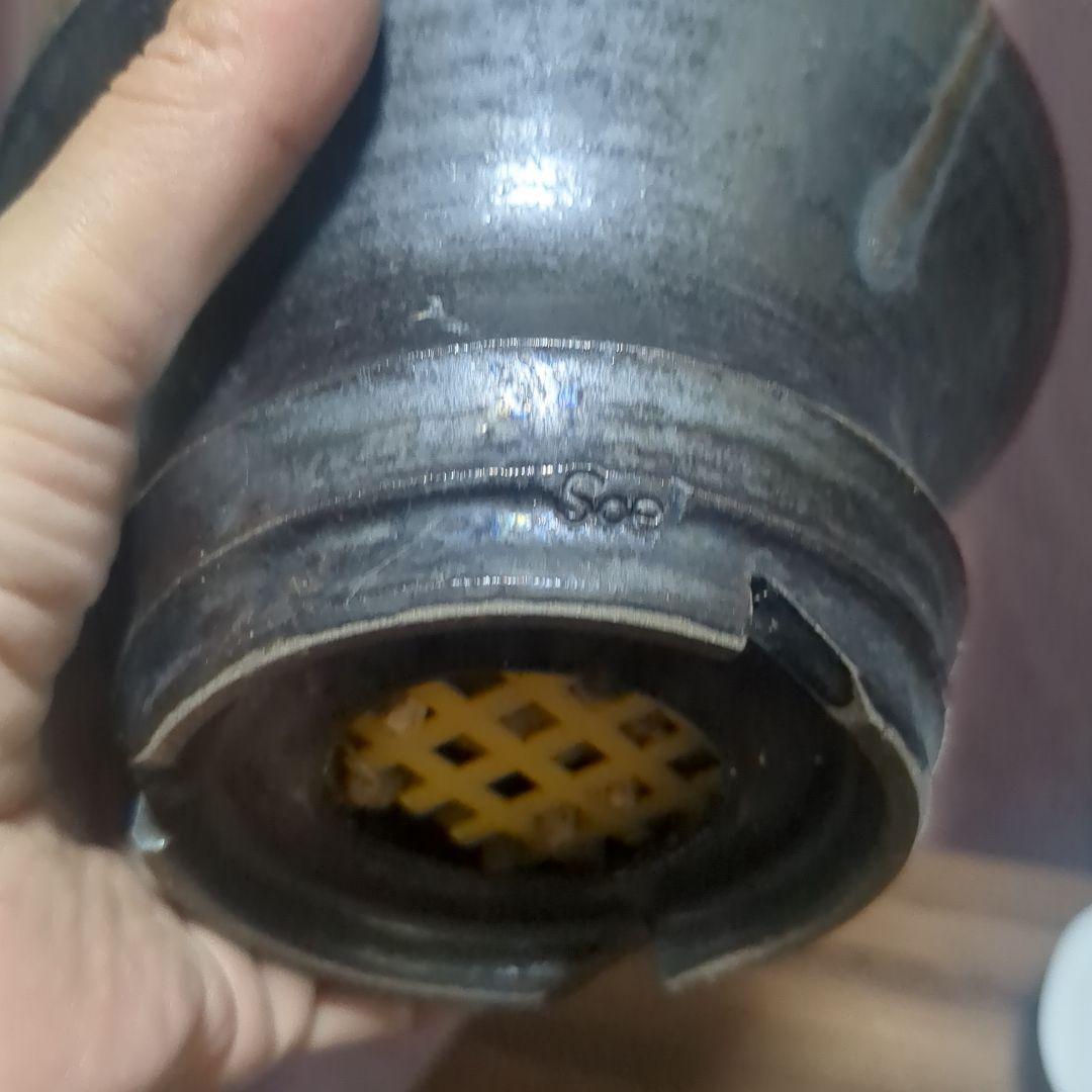 アガベ陶器鉢　植木鉢　比護作品　美品