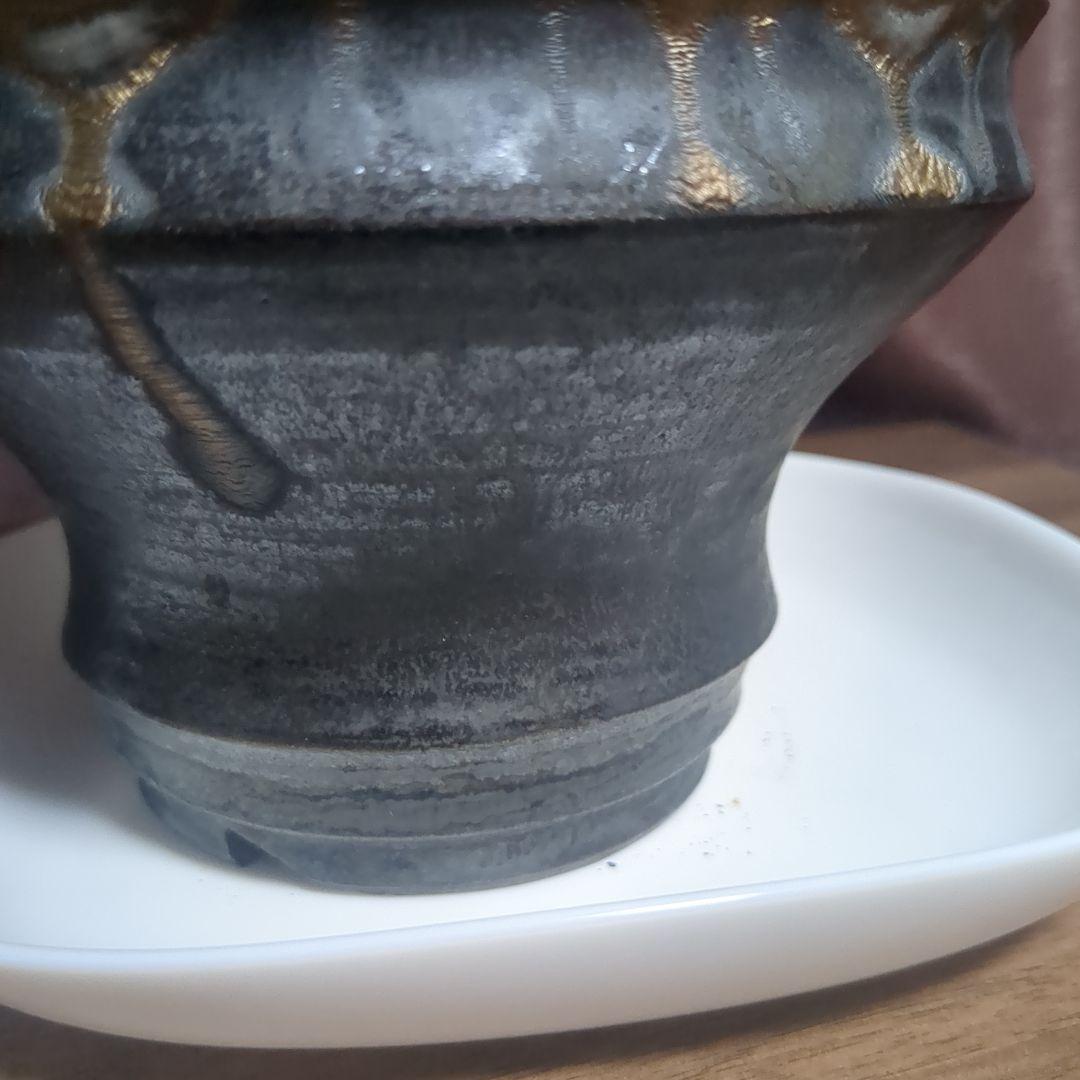 アガベ陶器鉢　植木鉢　比護作品　美品