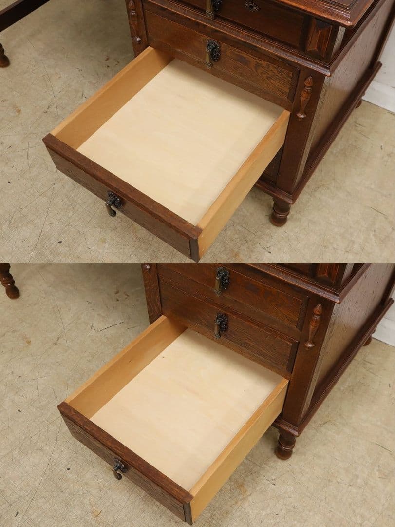 高級 三越家具【ブルージュ】デスク・書斎机・オーク材・ＩDC大塚家具